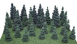 Heki 306 Mini-Forest Small Pine Trees 2''-3.5'' (Set of 30)