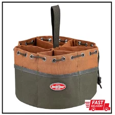 10" Parachute Parts Tool Bag - Brown, Durable, Heavy Duty Storage