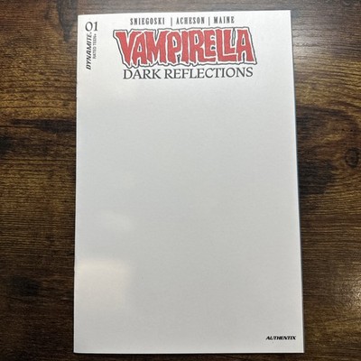 Vampirella Dark Reflection #1 Cvr H White Blank Dynamite Comic 2024 1st Print NM