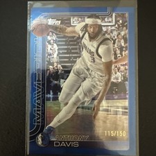2025-26 Topps Anthony Davis Blue Rainbow #115/150 Mavericks