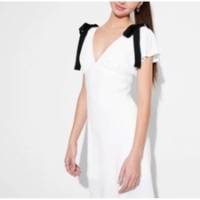 NWT White Wild Fable Women Flutter Short Sleeve Mini A-Line Dress Sz Large