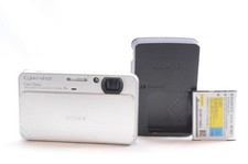 Sony Cyber-shot DSC-T99 Silver 14.1MP Digital Camera w/ Charger Battery Tested