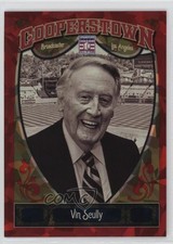 2013 Panini Cooperstown Collection Red Crystal Shard 246/399 Vin Scully #65 4z8