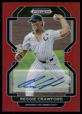 2022 Prizm Draft Picks Base Autographs Prizms Red 30 Reggie Crawford Auto /50 BB