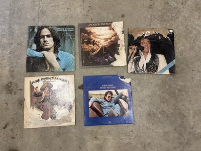 Vintage Rock & Country Vinyl LP Lot Elvis Jackson Browne James Taylor