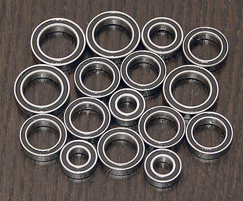 (16 piezas) Juego de rodamientos de bolas sellados de goma TEAM MAGIC E4FS / E4JR / E4JS / E4RS - Imagen 1 de 1