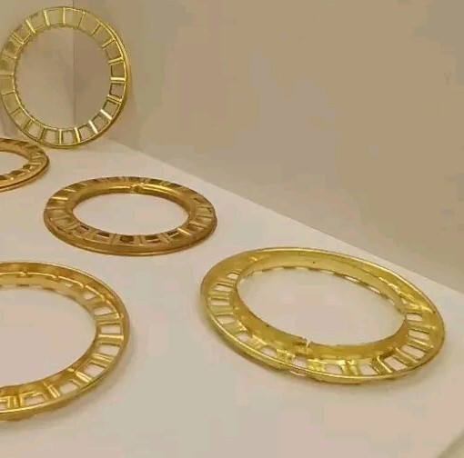 4 Older Solid Brass Fitters For Oil Lamps (Japan) 