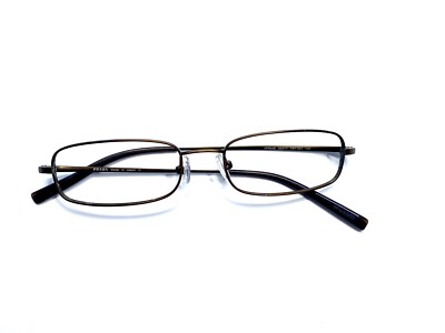 Prada Brown Titanium Rectangular Eyeglasses Japan VPR54E 7AY-101