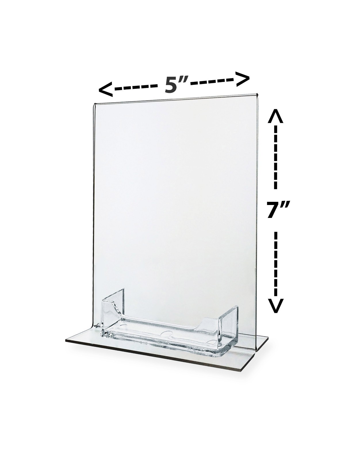 5"W x 7"H Business Office Sign Stand with Appointment Card Holder