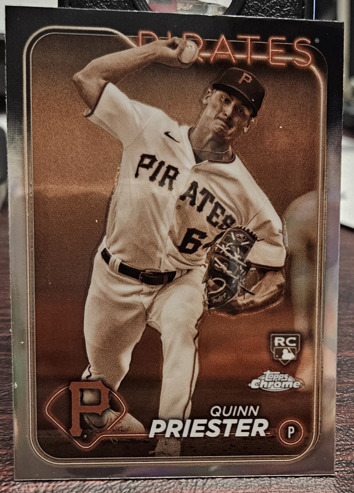 2024 Topps Chrome - Sepia Refractor #55 Quinn Priester (RC)