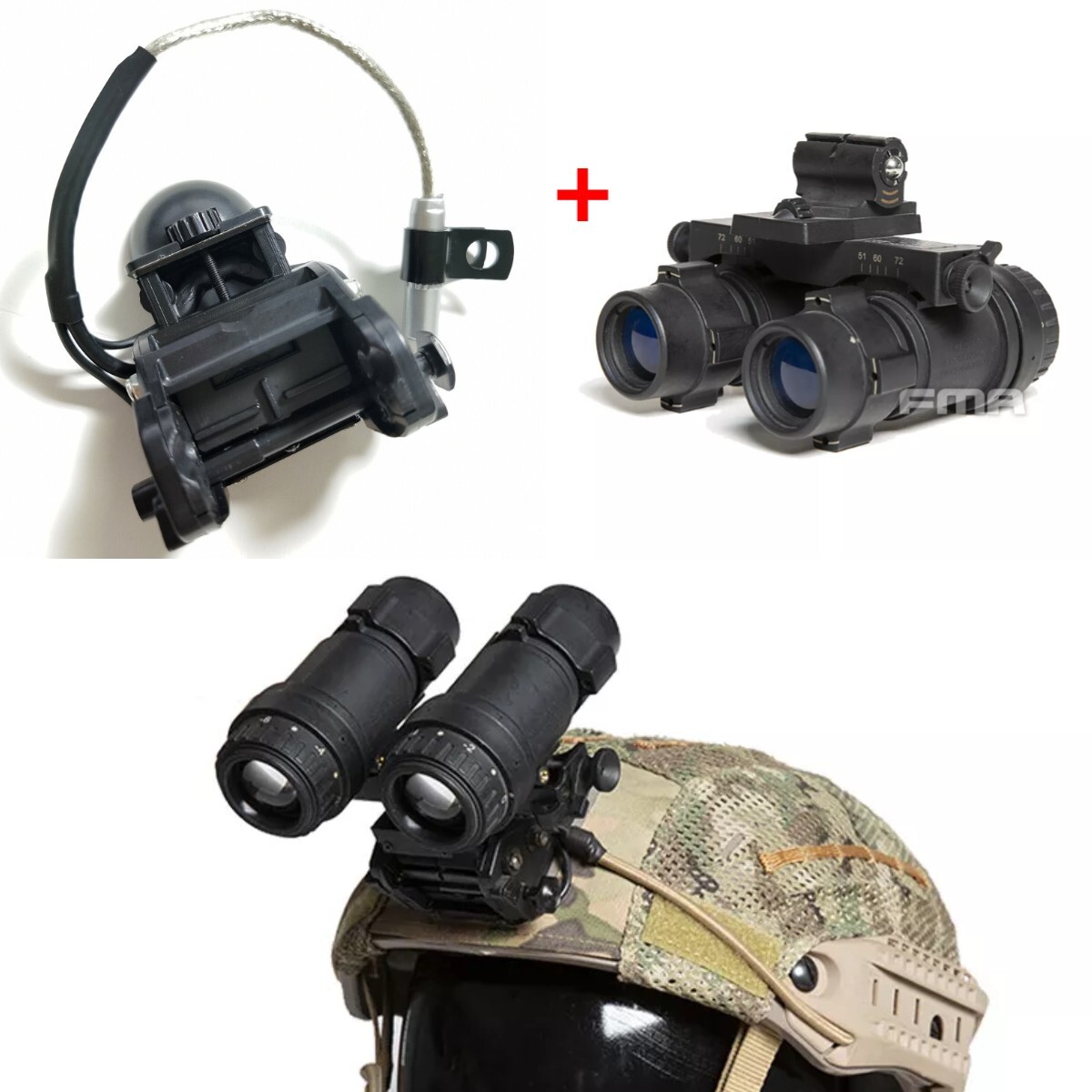 FMA AVS-9 Binoculars NVG Dummy Model + Dummy AN/AVS9 Aviator's NVG