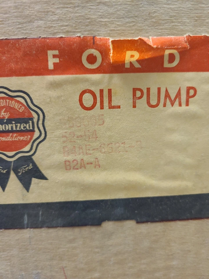 Conjunto de bomba de aceite Ford Car Pickup 1952 1953 1954 nuevo de lote original B4AE 6621 B Foto 3 de 4