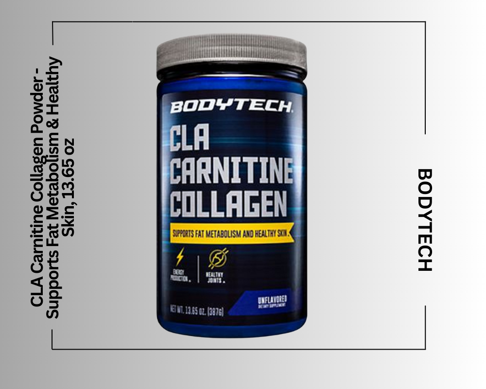 collagen l carnitine CLA Carnitine Collagen Powder - Supports Fat Metabolism & Healthy Skin,  13.65 oz