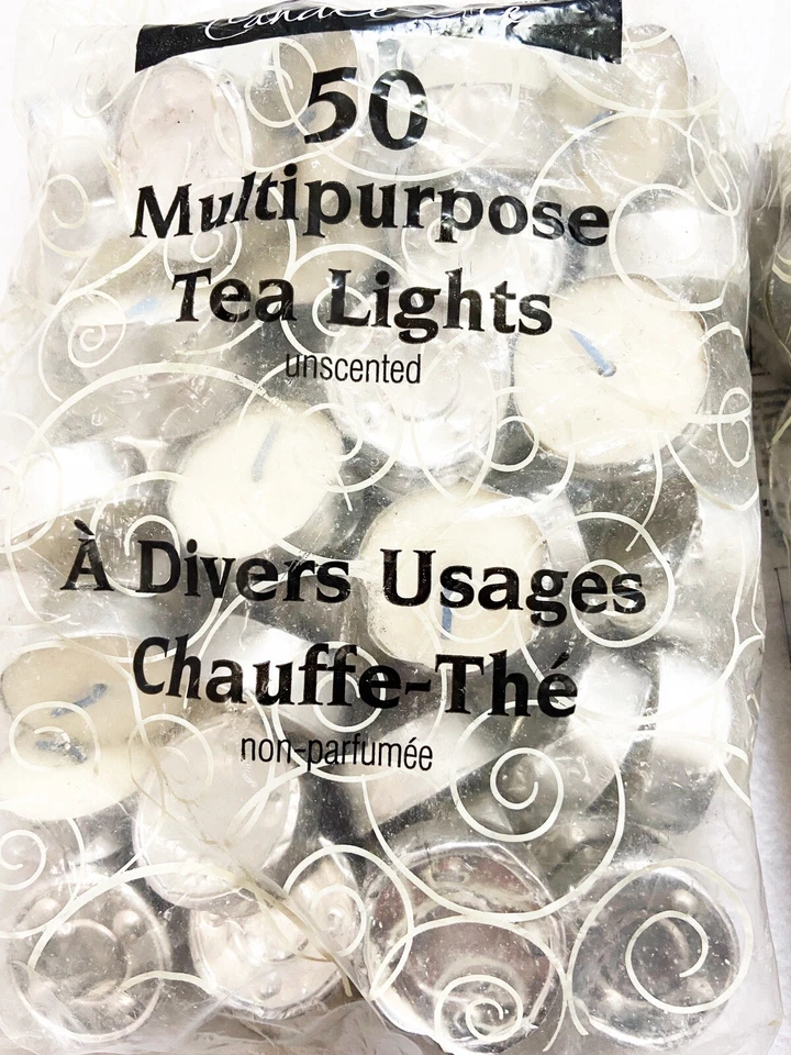 Candle-Lite 100 unidades luces de té compañía multiusos sin perfume tealights nuevas Foto 2 de 4