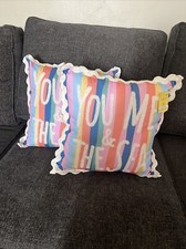 You Me  The Sea Set Of 2 New Indoor Pillows