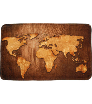 BADTEPPICH BADVORLEGER BADEMATTE BADETEPPICH BADEZIMMERTEPPICH WORLD MAP