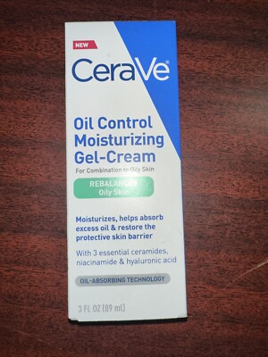 Cerave Oil Control Moisturizing Gel-Cream Face Moisturizer 3oz