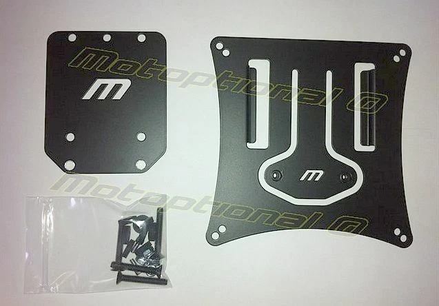 Porte-plaque Moto Enduro Universel Amovible Arrière Noir - Photo 1/1