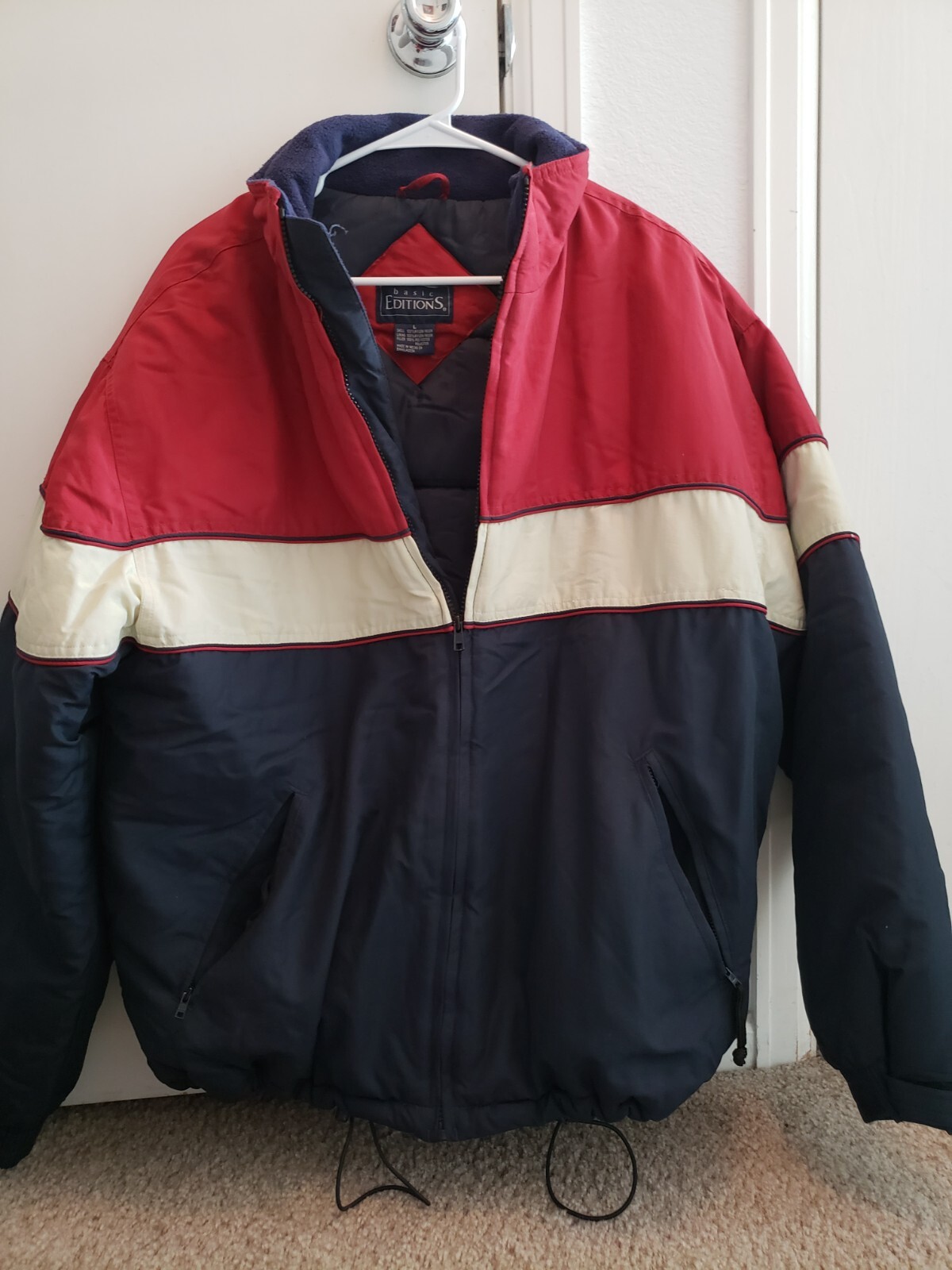 Basic Editions Mens  Jacket Size large - image 1