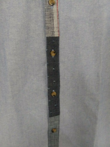 FIVE FOUR Mens Small Belhurst Button Down Dress Shirt NWT Blue - Picture 2 of 4