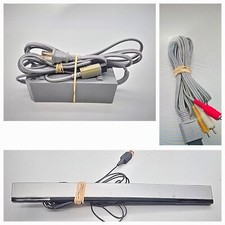 OEM Nintendo Wii Power Supply Ac Adapter  Wired Sensor Bar AV Cables Tested