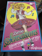 Vintage Barbie SENSATIONS COLORFORMS 1988 Dress Up Doll Fashions Sealed