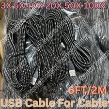 Fast Charger Cable Heavy Duty 6FT For iPhone 14 13 12 11 Charging Cord WHOLESALE