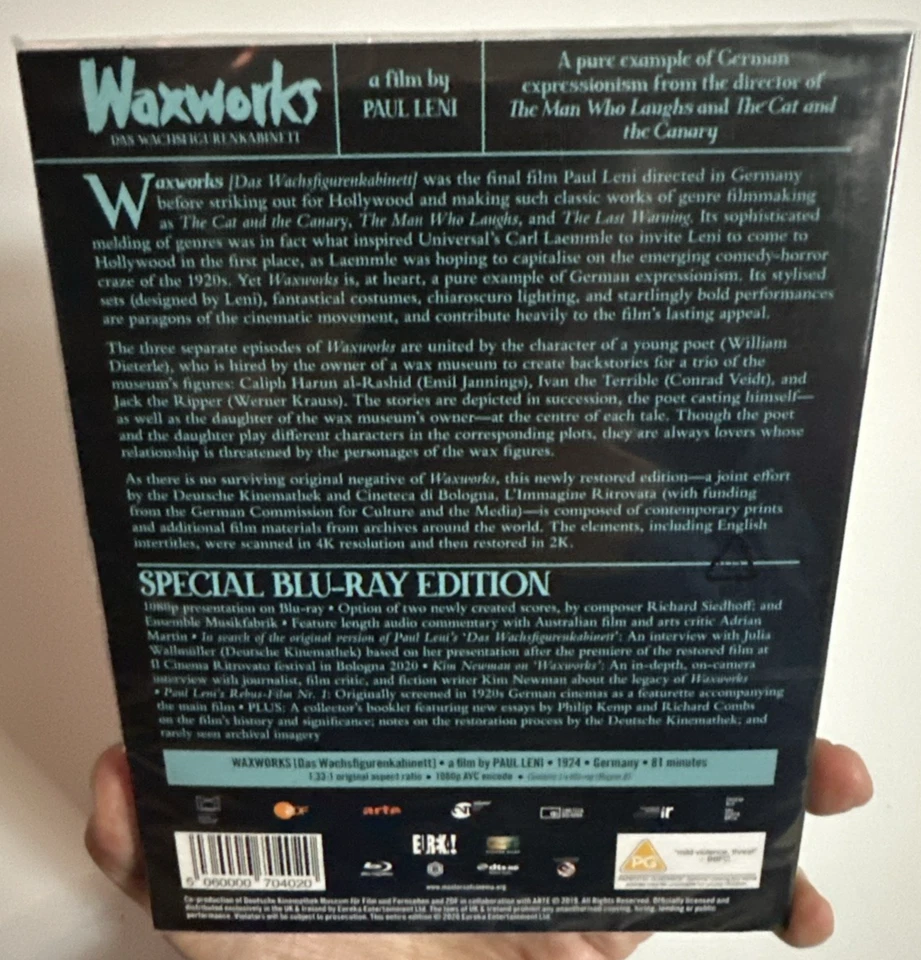 WAXWORKS (1924) Blu-ray EUREKA Masters of Cinema #239 with Slipcover UK IMPORT - Image 3 of 3