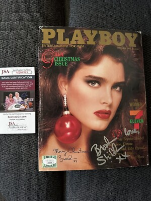 Brooke Shields Playboy Magazine Signed JSA Authenticated COA Cover brooke-shields-playboy-magazine-signed-jsa-authenticated-coa-cover