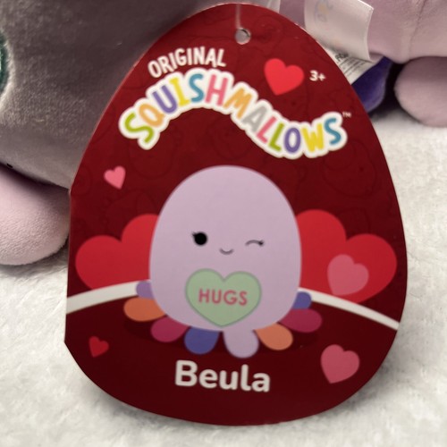 Squishmallows 5" Beula Octopus (From Valentine Plush Set with Rayn Sugar Glider) - Picture 3 of 4
