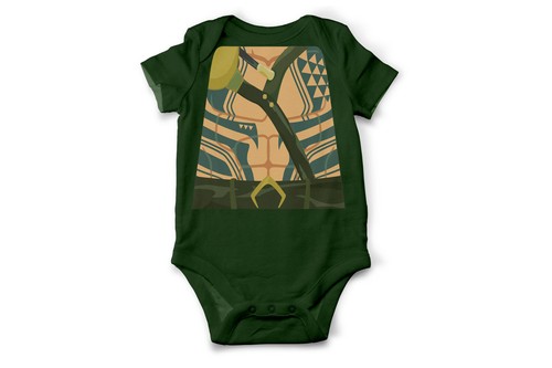 Baby Atlantis King Aquaman Costume Cosplay Bodysuit - Picture 2 of 3