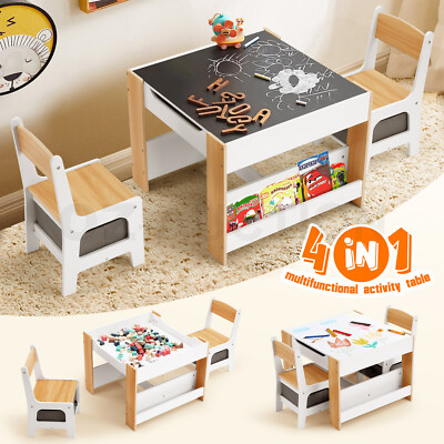 IN Kids Table and Chairs Set Childrens Activity Centre Picnic - Main Image