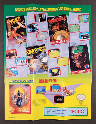 TECMO Insert, 1989, Nintendo NES, TEC-NES-US-1
