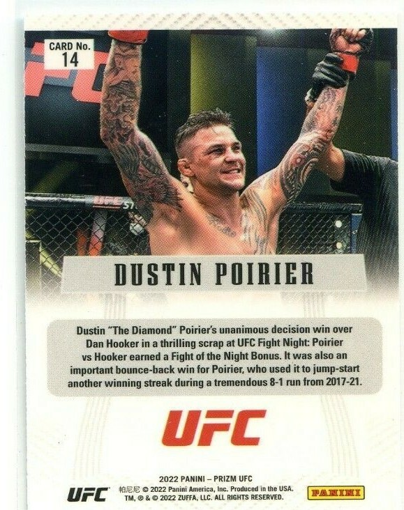 UFC ダスティン・ポワリエ ポイエー Optic サインカード PANINI