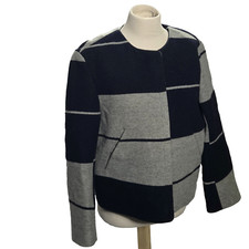 ACNE Studios Wool Striped Jacket Womens Size 40 Vintage Full Zip