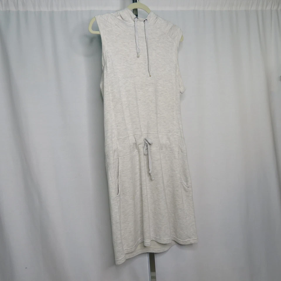 Vestido con Capucha Freedom Trail Kyodan XL Crema Sin Mangas Cordón Mezcla de Algodón Foto 3 de 4