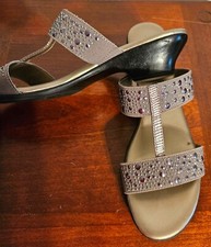 London Fog LFW-Eden Pewter Women's Sandal - Sz. 8.5 M - NIB