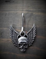 Skull Upwing Zipper Pull Biker Ride Gremlin Gift Accessory BZP-34 Made in USA