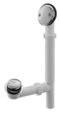 Plumb Works Chrome Toe Touch PVC Bathtub Waste Overflow Assembly
