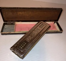 Vintage The Echo Harp Harmonica M. Hohner 1896 Germany Keys of C  G