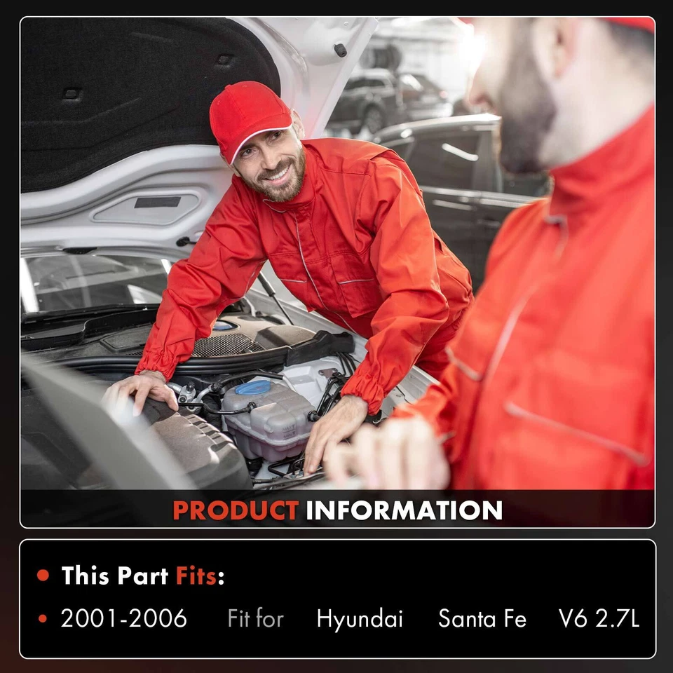 Compresor de aire acondicionado con polea de 6 ranuras para Hyundai Santa Fe 2001-2006 V6 2,7 L Foto 2 de 4