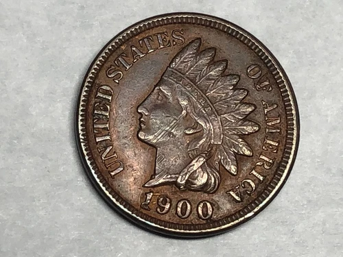 1900 INDIAN HEAD U.S. Cent. AU, couple scuffs. #e1