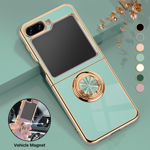For Samsung Galaxy Z Flip6 5 4 3 Magnetic Ring Holder Shockproof Slim Case Cover - Photo 17 sur 25