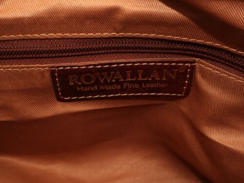 Rowallan Cabin Holdall Weekend Bag Leather Travel Brown Large - Picture 7 of 10