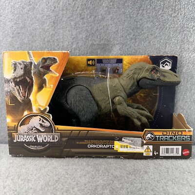 Mattel Jurassic World Orkoraptor Dino Trackers Dinosaur Action Figure Wild Roar 