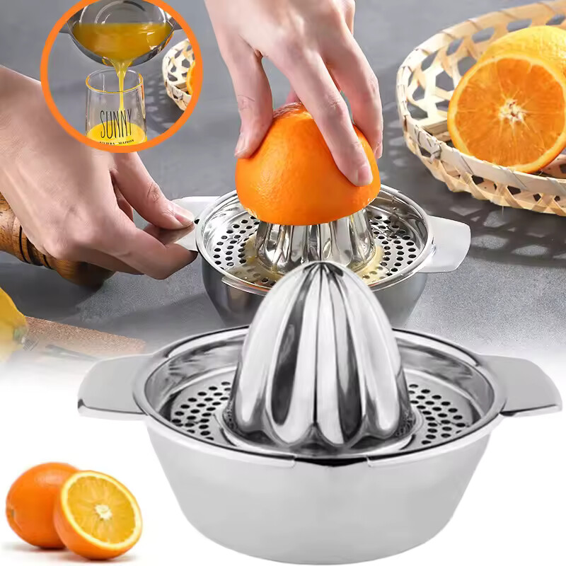 Stainless Steel Manual Juicer Fruit Juice Squeezer for Pressing Lemons Oranges