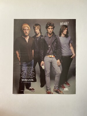 All American Rejects Got Milk 2008 Rock Band Print Ad