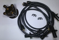 IGNITION WIRES & DISTRIBUTOR CAP SET VOLKSWAGEN T1 BUG BEETLE T2 BUS GHIA