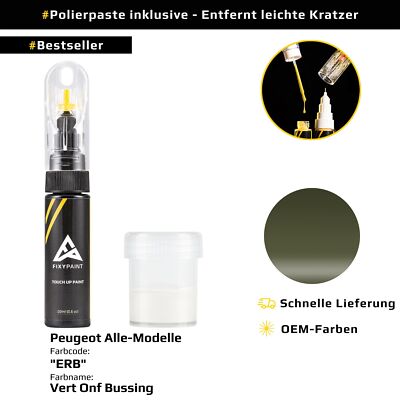 Lackstift für Peugeot Alle Modelle Code: ERB Vert Onf Bussing