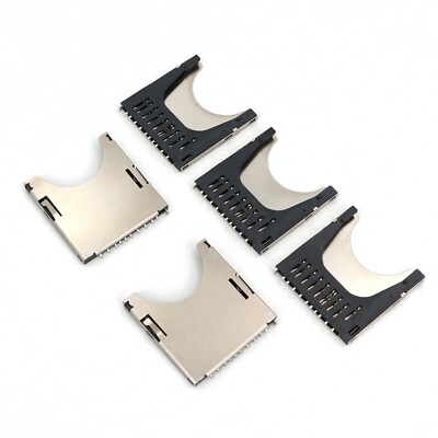5Pcs Push Type SD Memory Card Solder Socket PCB Mount Connector Adapter